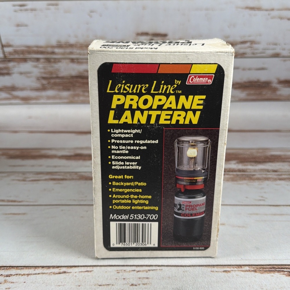 Coleman 5130-700 Propane Lantern New Open Box Vintage